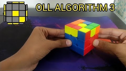 OLL ALGORITHM 3 IN 3X3X3 CUBE WITH FINGER TRICKS