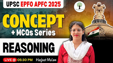 UPSC EPFO APFC 2025 | Concept + MCQs Series | Reasoning | Harjeet Ma