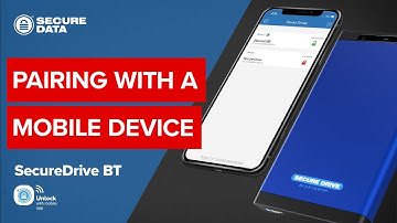 Pairing with a Mobile Device for SecureDrive BT: Hardware Encrypted External Portable Drive