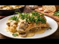 Melt-in-Your-Mouth Chicken in Creamy Garlic Mushroom Sauce