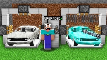 Minecraft NOOB vs PRO: HOW NOOB UPGRADED THIS CAR IN SUPER SECURITY DIAMOND CAR? 100% trolling