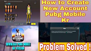 #Create #New #Account In #Pubg #Mobile Kr In 2023 /All Problem Solved #LokeshGaming