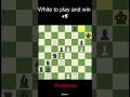 BLACK THREATENING MATE AND WHITE WINS? INSANE CHESS PUZZLE !! #shorts #chessshorts#problem#5