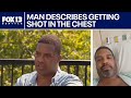 Seattle man speaks out after being shot in the chest