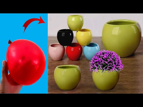 How to make cement pot at home || DIY planters