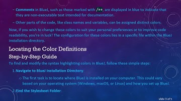 How to Customize the BlueJ Editor Syntax Highlighting Colors