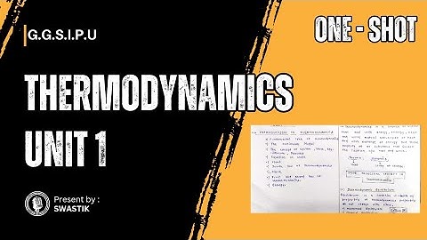 Applied physics-1 || Thermodynamics Unit 1 One Shot  + Hand Written Notes || IPU 2024-25