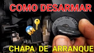 🔑como desmontar o desarmar chapa de contacto ( arranque ) DE TOYOTA  YARIS  2007 🔑✌️🇵🇪