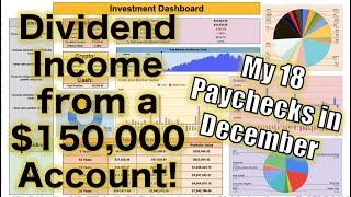 How Much My Dividend Portfolio Paid Me in December! ($150,000 Account)
