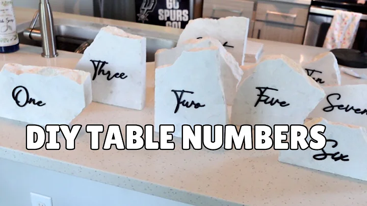 HOW TO MAKE YOUR OWN TABLE NUMBERS | WEDDING TABLE NUMBERS DIY