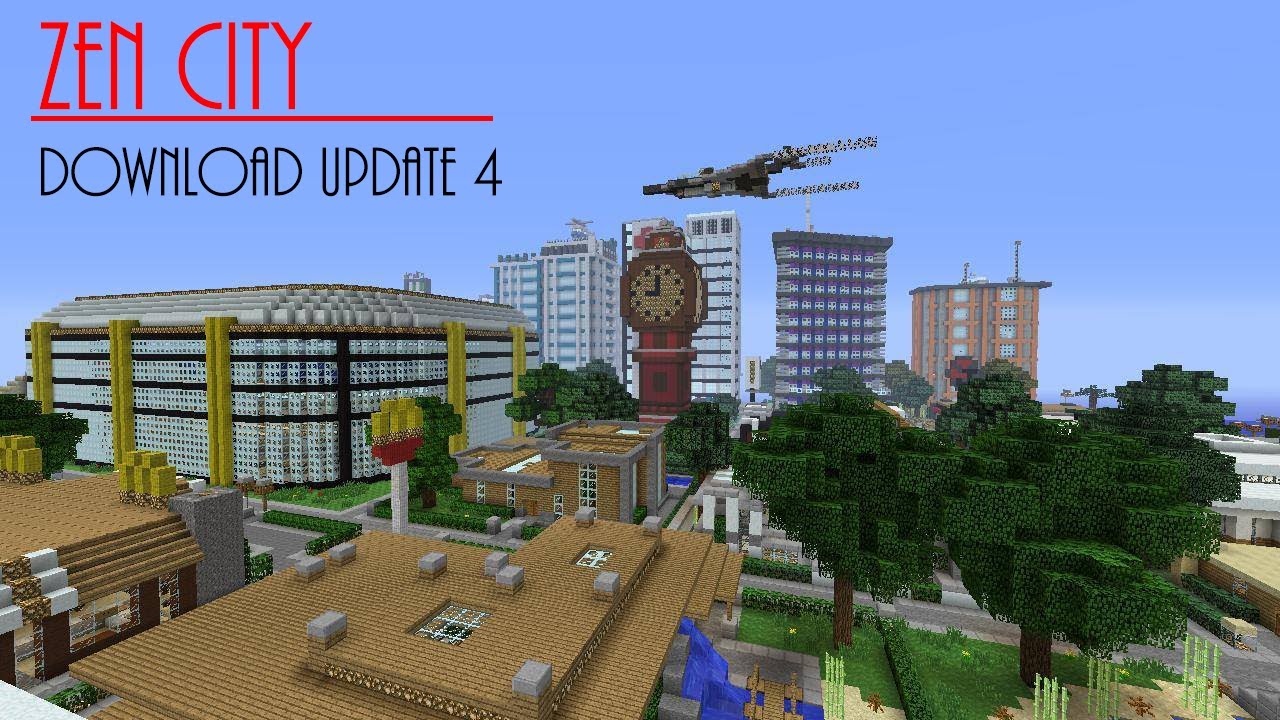 Minecraft Xbox 360 - Zen City Download Update 4 - YouTube