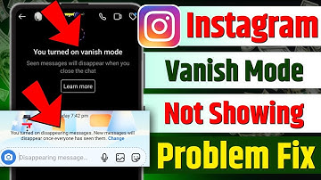 Instagram Vanish Mode Not Showing|Instagram Par Vanish Mode Kaise Laye|Vanish Mode Problem|