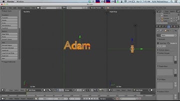 Text in Blender 2.66a
