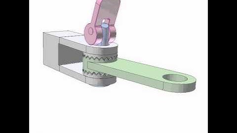 Adjusting angular position of a lever 1