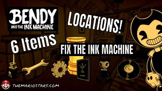 Bendy And The Ink Machine - Fix The Ink Machine - 6 Objects - Batim