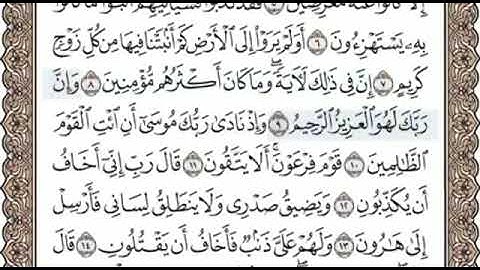 سورة الشعراء الصفحة 367 الشيخ محمد صديق المنشاوي