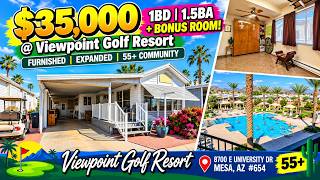 🌴 WOW! Only $35,000 for a Home with a BONUS ROOM! 🏡 1BD/1.5BA | Viewpoint Golf Resort #654