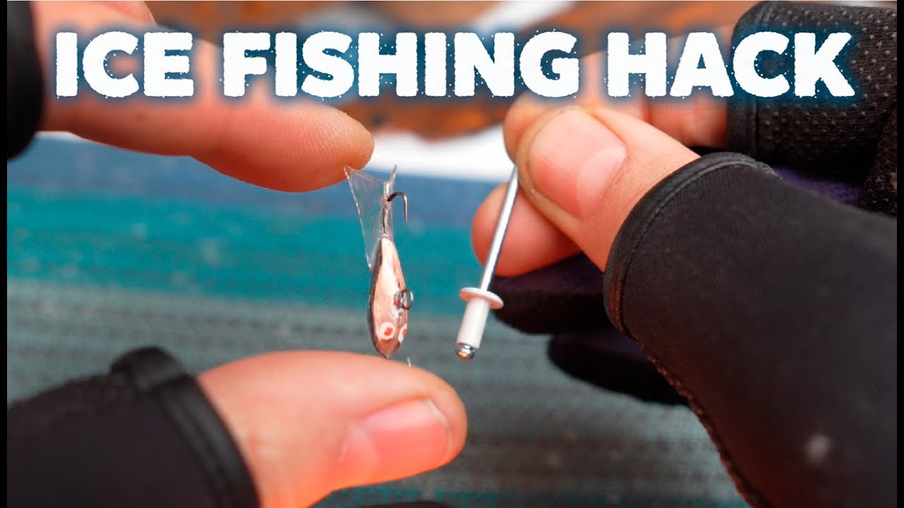 Ice Fishing Hack: Using a Rivet for Custom Lure Making
