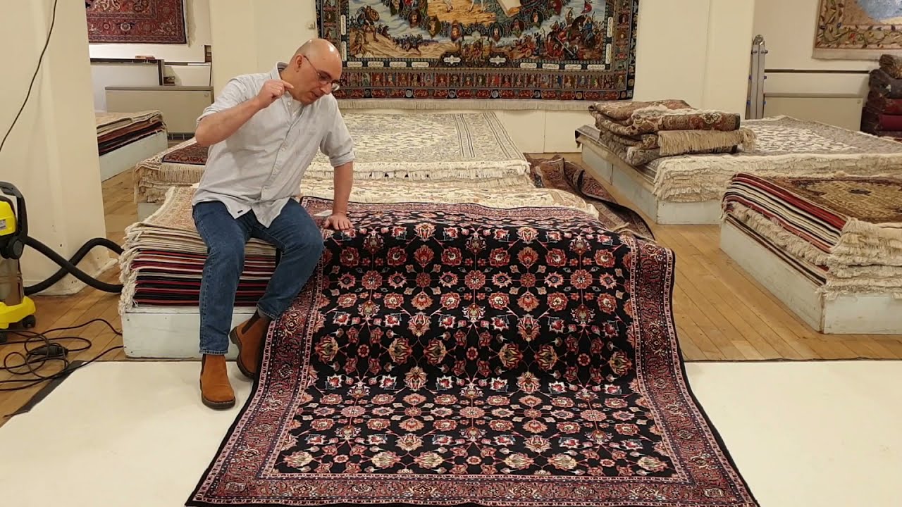 Bidjar Persian Carpet Taghavi SILK Bijar Rug Masterpiece YouTube