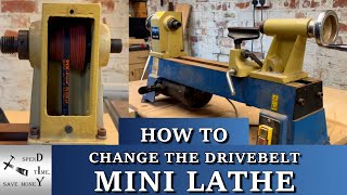 How to change a mini lathe drivebelt