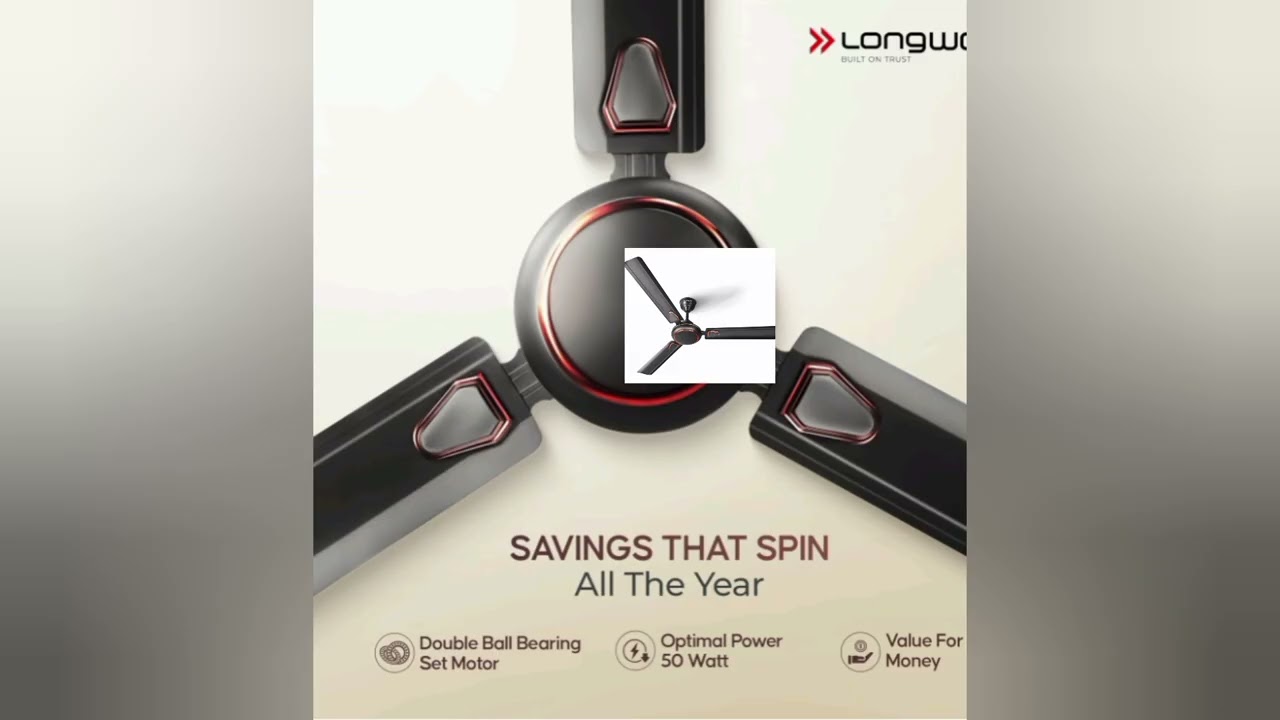 LongWay kiger P1 1200mm/48cm ultra High Speed 3 Blade ceiling fan 