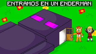 ¡COMO ENTRAR DENTRO DE UN ENDERMAN! 😱 | SRGATO X FLOR QUE HAY DENTRO DE UN ENDERMAN EN MINECRAFT