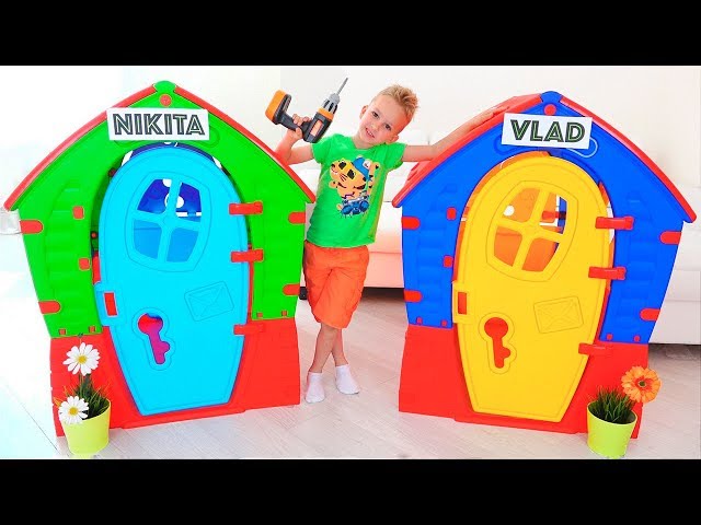 Nikita Play with Balls | Kids ride on toy cars and play with Mom class=