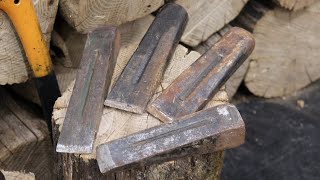firewood splitting wedge maintenance and how to