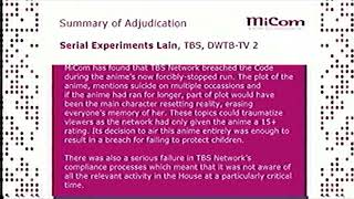 MiCom - Summary of Adjudication against TBS Network (2009)