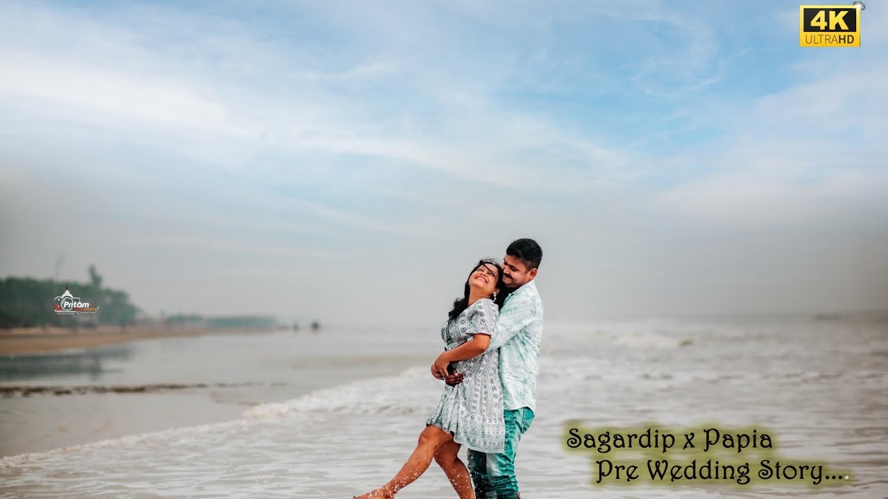 Best Pre Wedding Tajpur Sea Beach (Papia x Sagardip) 4k Video Pritam Photography Creation