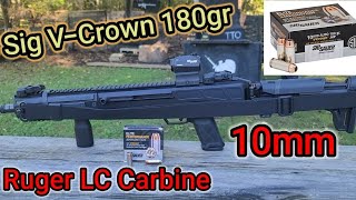 Sig V-Crown 180Gr 10Mm 16 Ruger Lc Carbine 10Mm