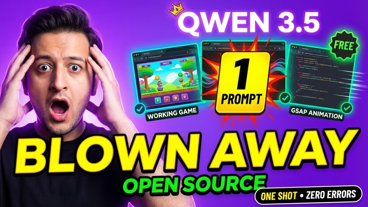 Qwen 3.5 Just Shocked Me — Best Open Source Model Ever One-Shot Games ...