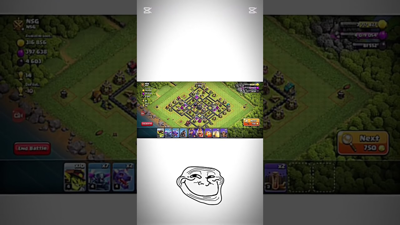 "From Kingdom to Chaos 😈🔥 | Clash of Clans Troll Attack! 