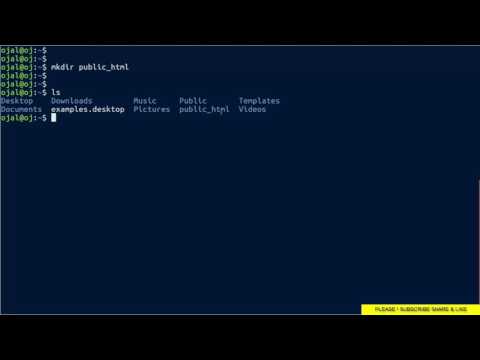How to Enable Userdir (Public_html) on apache