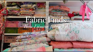 ★ Sourcing Sustainable Fabric ★ Thrifted, Vintage & Secondhand Fabric Haul ★ Slow Fashion Design