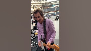 Thumbnail of The Rolling Stones - soundcheck - Sofi Stadium LA 2021 - Ron Wood donated his guitar to GuitarIcons