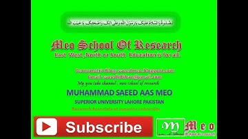 Nonlinear ARDL | Asymmetric ARDL | Urdu | Muhammad  Saeed Aas Meo | Meo School Of Research