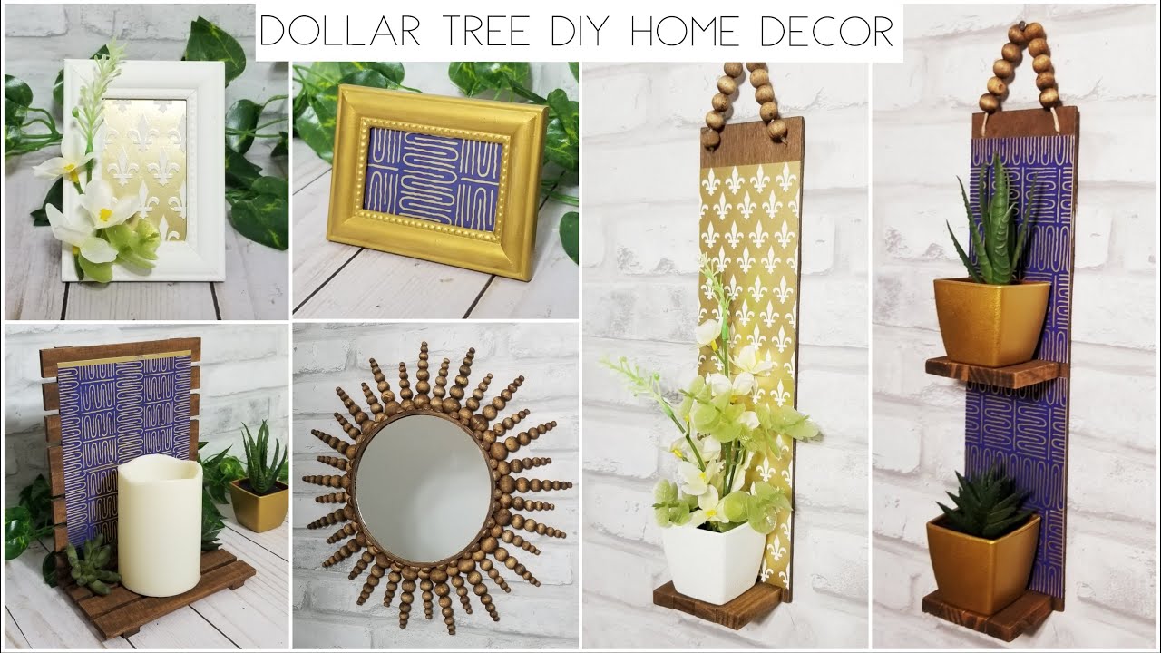 DOLLAR TREE DIY HOME DECOR - YouTube