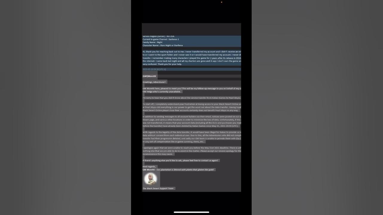 Black Desert Online Deleted My Account! YouTube