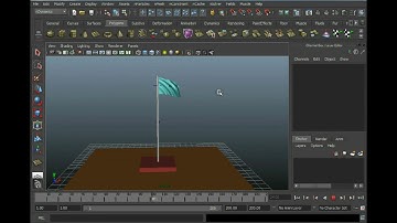 Maya Tutorial - Create a Waving Flag Ncloth