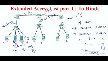 Extended Access List part 1 || In Hindi