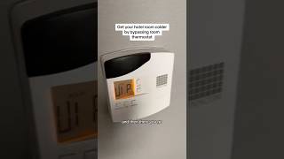 Hotel room too hot? Here’s how I bypass the thermostat lockout 👀