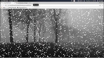 Animation - Snowfall (using HTML, CSS) 2018