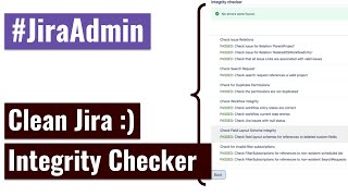 Jira Admin - Integrity Checker