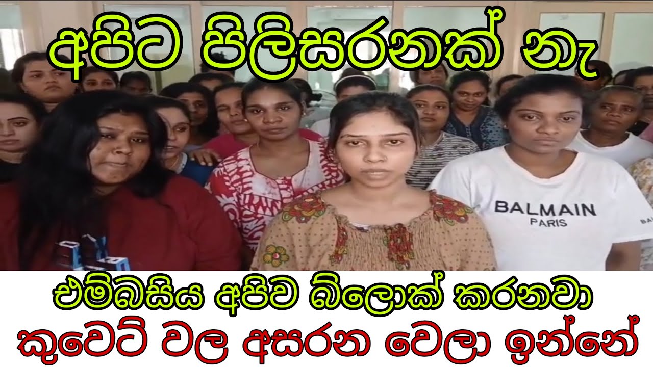 කුවෙට් වල අපී හිරවෙල ඉන්නේ / sri lanka embasey kuwait / kuwait news