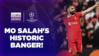 Mo Salah nets a BANGER and makes Liverpool European Cup history! | UCL 24/25 Moments