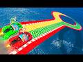 IMPOSSIBLE Splitted Speed Boost Race In GTA 5...