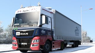 ETS 2 1.42  MAN TGX BY GLOOVER - FSG - MAP WINTER/SNOW - ENSISHEIM - RIXHEIM [4K] screenshot 2