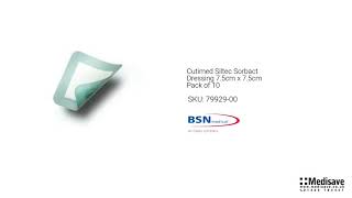 Cutimed Siltec Sorbact Dressing 7 5Cm X 7 5Cm Pack Of 10 79929 00