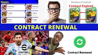 How to get contract Renewal in efootball PES 2022 mobile